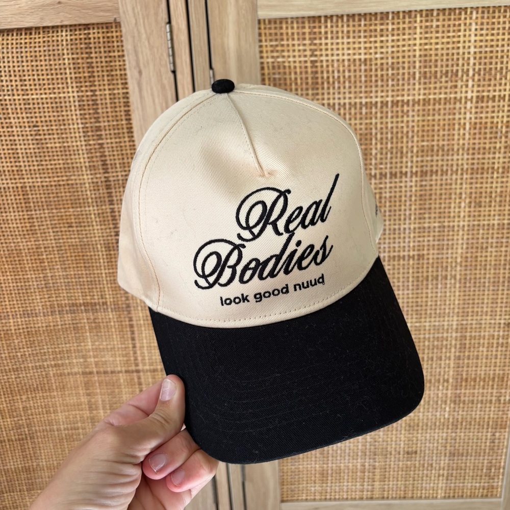 Nuuds Black and Cream Baseball Cap